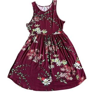 Longyuan Woman’s Summer Casual Sundress with Pockets Small S